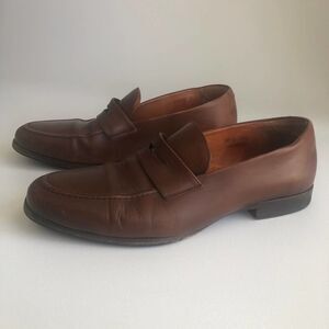 Wolf & Shepherd 9719 Men's Penny Loafer Dress Shoes Brown Size 11.5